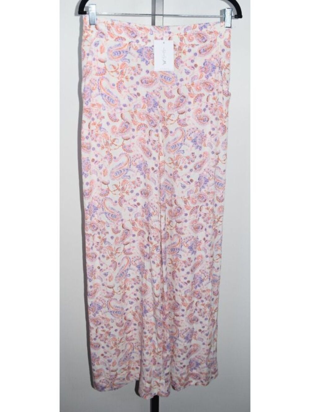 Jessica Simpson Paisley Print Wide Leg Pants Floral Flowy Trousers New With Tags